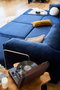 Atelier Del Sofa Kanyon Sofá-Cama Esquinero Azul Marino